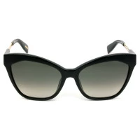 Victor Hugo SH1791 - Preto Brilho/Cinza Degradê 0700 56mm - Óculos de Sol