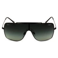 Ray Ban Wings II RB3697 - Preto/Cinza Degradê 002/11 35mm - Óculos de Sol