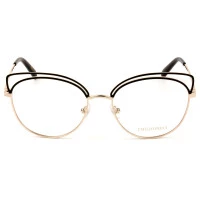 Emilio Pucci EP 5123 - Preto Brilho/Dourado 028 54mm - Óculos de Grau