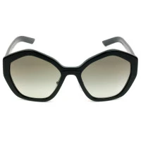 Prada SPR08X - Preto Brilho/Cinza Degradê 1AB-0A7 55mm - Óculos de Sol