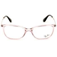Ray Ban RB7106L Rosa Translúcido/Dourado 5932 53mm - Óculos de Grau