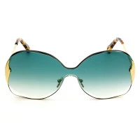Chloé CE162S - Dourado/Verde Degradê 838 59mm - Óculos de Sol