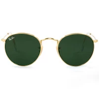 Ray Ban Round Flat RB3447-NL Dourado/G15 001 53mm - Óculos de Sol