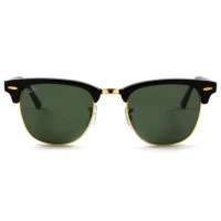 Ray Ban Clubmaster RB3016 Preto Polarizado 901/58 51mm - Óculos de Sol