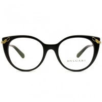 Bvlgari 4150 - Preto/Dourado 501 51mm - Óculos de Grau