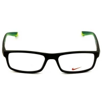 Nike Live Free 7090 - Preto Fosco/Verde 010 53mm - Óculos de Grau