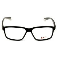 Nike 7092 Live Free - Óculos de Grau 010 Preto Fosco/Cinza - Lentes 55mm 