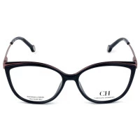 Carolina Herrera VHE 783 - Óculos de Grau 07A5 Azul e Vinho Lentes 53mm