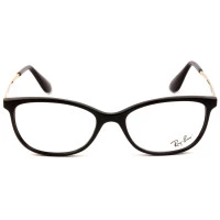 Ray Ban RB7106L Preto Brilho/Dourado 5697 53mm - Óculos de Grau