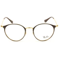 Ray Ban RB6378 Marrom/Dourado 2905 49mm - Óculos de Grau