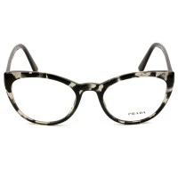 Prada VPR07V - Mesclado/Preto 528-1O1 53mm - Óculos de Grau