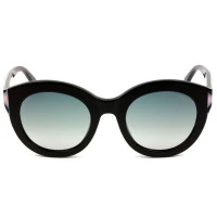 Óculos Emilio Pucci Preto Brilho Cinza Degradê  EP98 01W 51mm 