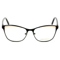 Emilio Pucci EP 5084 - Preto Brilho/Dourado 005 53mm - Óculos de Grau