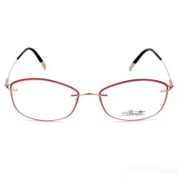 Silhouette 5500 JB - Vermelho/Dourado 7830 54mm - Óculos de Grau