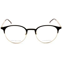 Tommy Hilfiger TH1622 Preto/Dourado GI46 52mm - Óculos de Grau