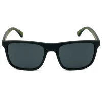 Emporio Armani EA 4129 Preto Fosco Cinza 5042/87 56mm - Óculos de Sol 