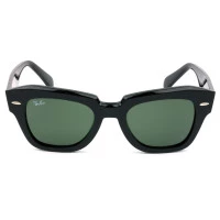 Ray Ban RB2186 State Street Preto/G15 901/31 49mm -