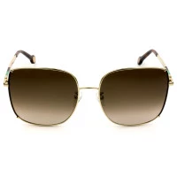Carolina Herrera SHE153 - Dourado/Marrom Degradê 0367 59mm - Óculos de Sol