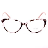 Prada VPR06W Mesclado Rosa ROJ-1O1 53mm - Óculos de Grau