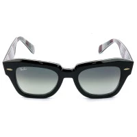 Ray Ban RB2186 State Street Preto/Cinza Degradê 1318/3A 49mm - Óculos de Sol 