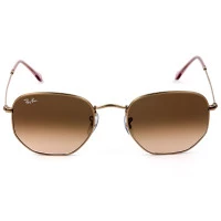 Ray Ban Hexagonal RB3548NL Bronze/Marrom Degradê 9069A5/54mm - Óculos de Sol