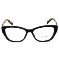 Prada VPR19W Preto/Turtle 1AB-1O1 53mm - Óculos de Grau