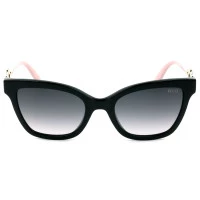 Emilio Pucci EP 158 Preto Brilho/Cinza Degradê 01B 54mm - Óculos de Sol