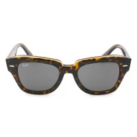 Ray Ban RB2186 State Street Turtle/Cinza 1292/B1 52mm - Óculos de Sol 