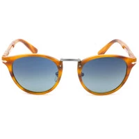 Persol 3108-S Marrom Listrado/Azul Degradê Polarizado 960/S3 49mm - Óculos de Sol
