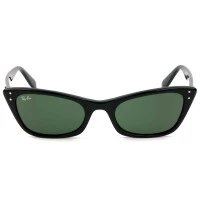 Ray Ban Lady Burbank RB2299 Preto Brilho/G-15 901/31 55mm - Óculos de Sol