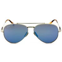 Ray Ban Titanium RB8225 Azul/Prata 3139O4 62mm Grande - Óculos de Sol