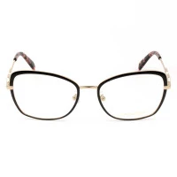 Emilio Pucci EP5186 Preto/Dourado 005 56mm - Óculos de Grau