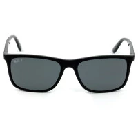 Ray Ban RB4373L Preto Fosco/Cinza Polarizado 606981 58mm - Óculos de Sol