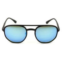 Óculos Ray Ban Chromance Preto Fosco Azul Espelhado Polarizado RB4321-CH 601-S/A1 53mm
