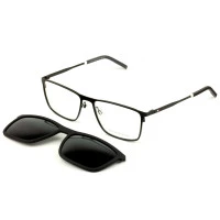 Óculos de Grau Tommy Hilfiger Clip-on Preto Fosco TH1803/CS 00399 58mm 