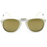 Óculos Persol Steve McQueen Edição Limitada714-S-M  Off White Dourado Espelhado 1191/AM 54mm