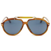 Óculos Persol Senna 0202-S Marrom Listrado Azul 960/R5 57mm 