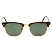Óculos Ray Ban Clubmaster RB3016L Turtle G15 Polarizado 990/58 55mm