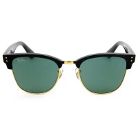 Óculos Ray Ban Clubmaster Reverse Preto Dourado G-15 RBR0504S 6677/VR 54 mm