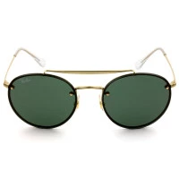 Ray Ban Blaze Round Ponte Dupla RB3614-N - Dourado/G15 9140/71 54mm - Óculos de Sol