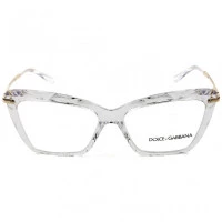 Dolce & Gabbana DG5025 - Transparente/Dourado 3133 53mm - Óculos de Grau
