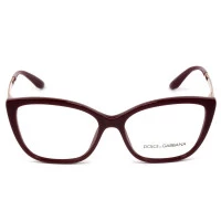 Dolce & Gabbana DG3280 - Óculos de Grau 3091 Vinho/Dourado Lentes 54mm
