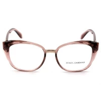 Dolce & Gabbana DG5041 - Óculos de Grau 3148 Rosa Translucido Lentes 53mm