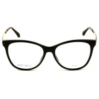 Jimmy Choo JC199 - Preto/Dourado 807 53mm - Óculos de Grau