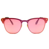 Ray Ban Blaze Clubmaster RB3576-N - Dourado/Rose Semi-Espelhado 043/E4 47mm - Óculos de Sol