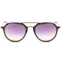 Ray Ban Highstreet RB4253 - Cinza Translúcido/Roxo Espelhado Degradê 6237/7X 53mm - Óculos de Sol