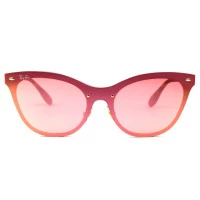 Ray Ban Blaze Cat Eye RB3580-N - Dourado/Rose 043/E4 43mm - Óculos de Sol