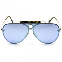 Ray Ban Blaze Shooter RB3581-N - Bronze/Azul Espelhado 9035/1U 32mm - Óculos de Sol