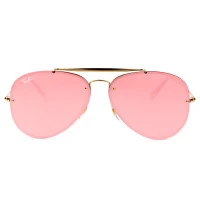 Ray Ban Blaze Aviador RB3584-N - Dourado/Rose Semi-Espelhado 9052/E4 61mm - Óculos de Sol