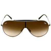 Ray Ban Wings RB3597 - Prata/Marrom Degradê 004/13 33mm - Óculos de Sol